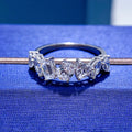 Versatile Diamond Shaped Small Row Ring