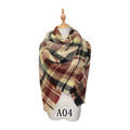 Chic Houndstooth Faux Mohair Scarf - Reversible