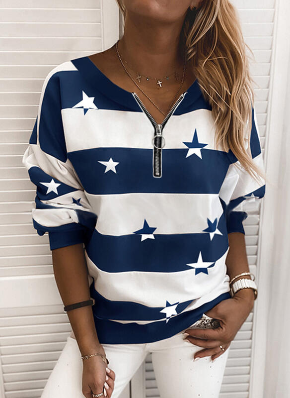 Refined Cotton Rich Zip-Up Sweatshirt
