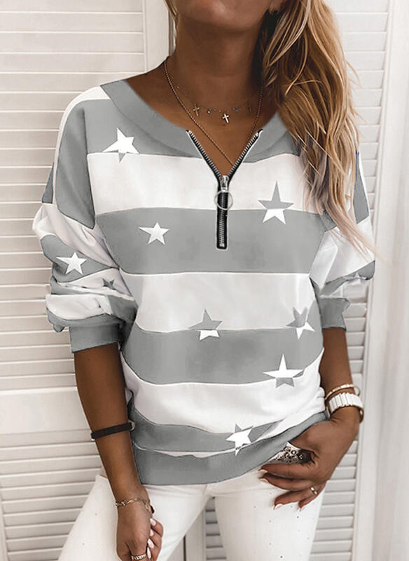 Refined Cotton Rich Zip-Up Sweatshirt
