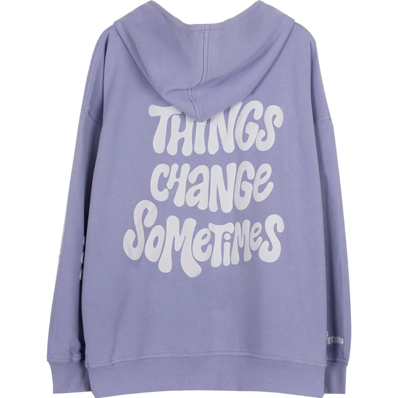 Sweat à Capuche Vintage Lavande