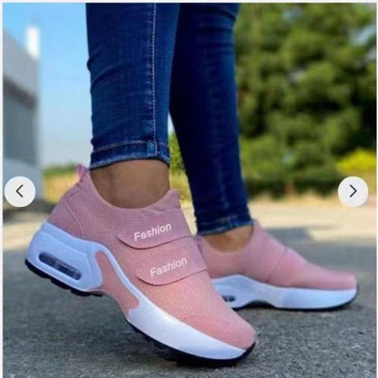 Chaussures de Sport Respirantes pour Femmes avec Semelle Épaisse et Coussin d'Air