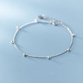 Sophisticated Silver Light Bead Bracelet