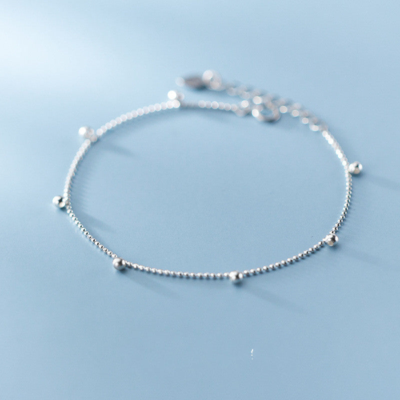 Sophisticated Silver Light Bead Bracelet