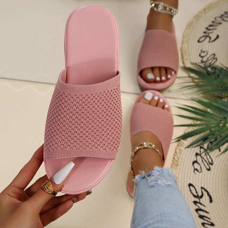 Elegant Weave Elevated Wedge Sandals