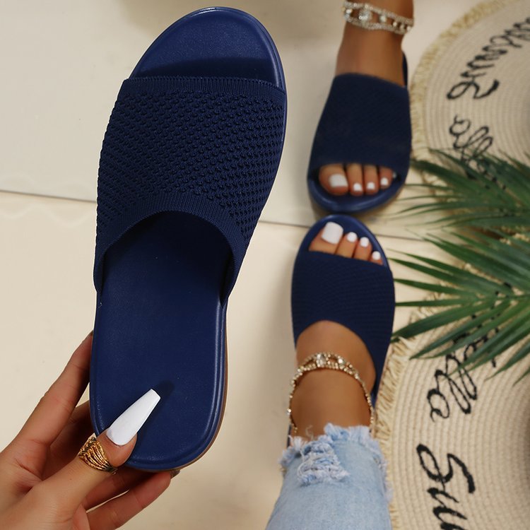 Elegant Weave Elevated Wedge Sandals