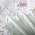 Chic Satin V-neck Chain Top