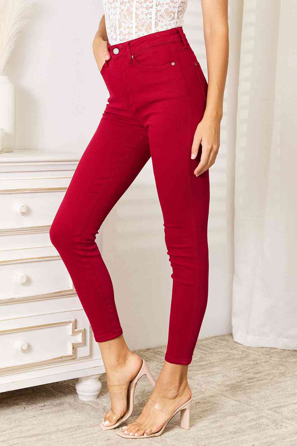 Jenna Elegant High Waist Skinny Trousers