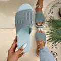 Elegant Weave Elevated Wedge Sandals